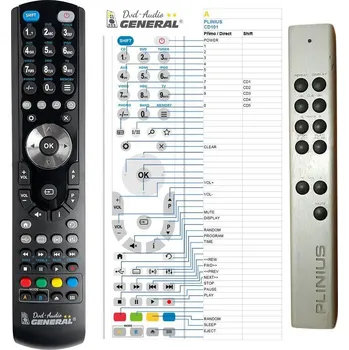 Dálkový ovladač General PLINIUS CD101 - náhradní dálkový ovladač
