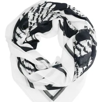 Šátek boss Šátek C_Loreda HUGO BOSS X JUSTIN TEODORO | Barva:bílý | Velikost:OS