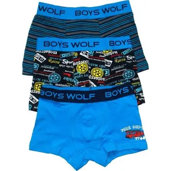 Dětské chlapecké trenkoslipy, boxerky Wolf sada 3 ks L2181B - 767/13 vel. 98/104