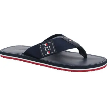 Pánské pantofle Tommy Hilfiger Žabky s přídavkem kůže | Barva:tmavě modrá | Velikost:44