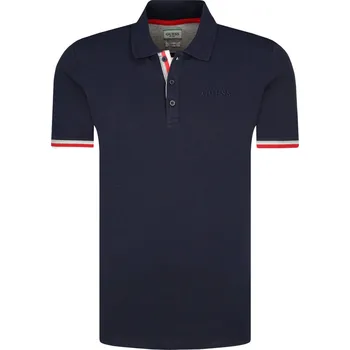 Pánská košile GUESS JEANS Polokošile CLANCY | Barva:tmavě modrá | Velikost:S