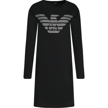 Dámská noční košile Emporio Armani Noční košile | Barva:černý | Velikost:XS