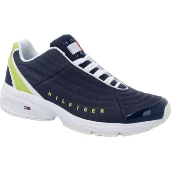 Pánské tenisky Tommy Hilfiger Tenisky HERITAGE s přídavkem kůže | Barva:tmavě modrá | Velikost:42