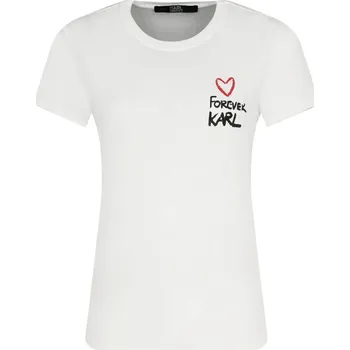 Karl Lagerfeld Tričko Forever Karl | Barva:bílý | Velikost:XS