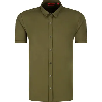 Pánské oblečení HUGO Košile Empson-W | Barva:khaki | Velikost:XXL