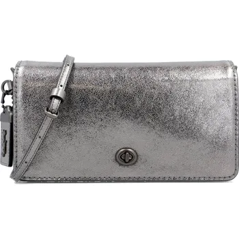 Módní doplněk Coach Kůžoná crossbody kabelka/psaníčko Dinky | Barva:gunmetal | Velikost:OS