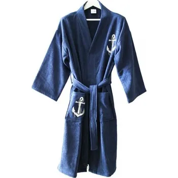 Pánský župan SEA Club Župan s motivem kotvy tmavě modrý L