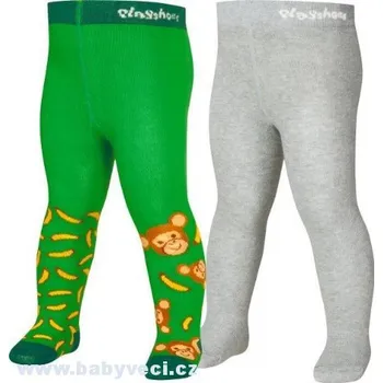 Dětské punčocháče 2 kusy v balení Playshoes opičky > 86-92