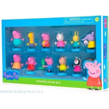 Magnetická kreslící tabulka Peppa pig figurky s razítky velká sada > varianta velká sada