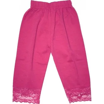 Dívčí legínky 3/4 s krajkou - 105/19 86