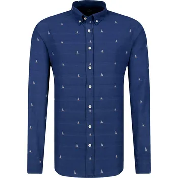 Pánská košile Hackett London Košile | Barva:tmavě modrá | Velikost:L