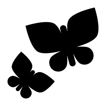 Samolepící dekorace SAMOLEPKA Motýlci 001 levá (01 - černá) NA AUTO, NÁLEPKA, FÓLIE, POLEP, TUNING, VLASTNÍ TEXT, TISK, AUTOSAMOLEPKY.cz, POLEPY, OBRÁZEK, LOGO, SAMOLEPKY