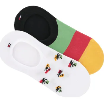 Tommy Hilfiger Ponožky 2-pack PALM TREE | Barva:bílý | Velikost:39/42