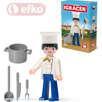 Hračka pro nejmenší Figurka Igráčka KUCHAŘ s doplňky Efko > varianta kuchař