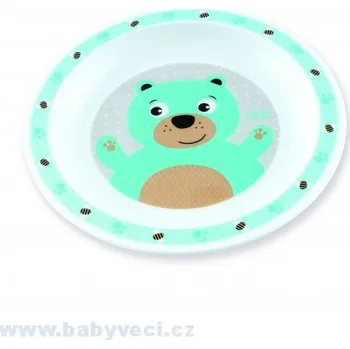 Sada nádobí Talíř plastový cute animals > varianta zelený