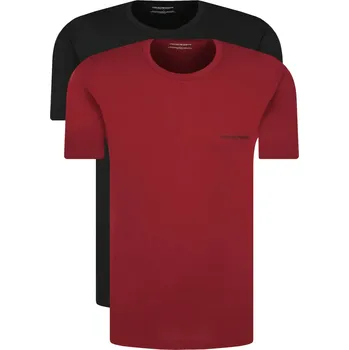 Pánské oblečení Emporio Armani Tričko 2-pack | Barva:vínový | Velikost:S