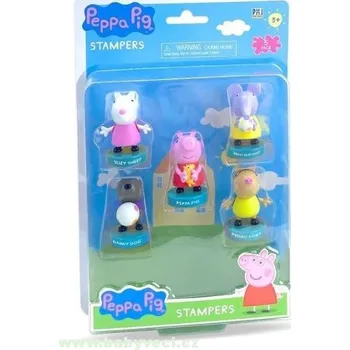 Magnetická kreslící tabulka Peppa pig figurky s razítky sada > varianta sada 5 figurek
