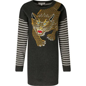 Dámský svetr Kenzo Vlněná šaty KENZO x KANSAIYAMAMOTO | Barva:šedý | Velikost:XS