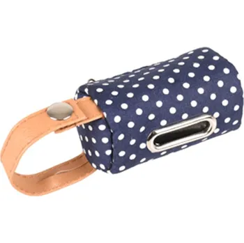 sáček na exkrement Zásobník na sáčky na výkaly FLAMINGO Dot Riri modrý