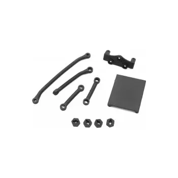 RC vybavení HOBBYTECH CRX18 - plastové spojovačky řízení a držák karoserie, sada