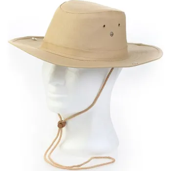 Klobouk Klobouk australský - Béžový (Army, maskáčové vojenské klobouky typu tzv. australský. Na ochranu proti slunci, dešti ... Klobouk je prošitý ( přesto však tvarovatelné ) krempy. )