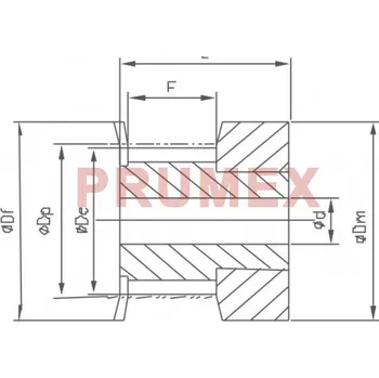 Auto-moto Řemenice 10 3M 9 optibelt ZRS s předvrtanou dírou