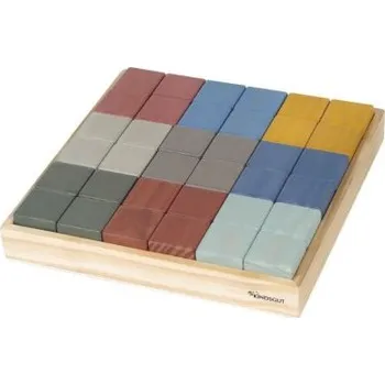 Dřevěná hračka Kindsgut dřevěné kostky barevné