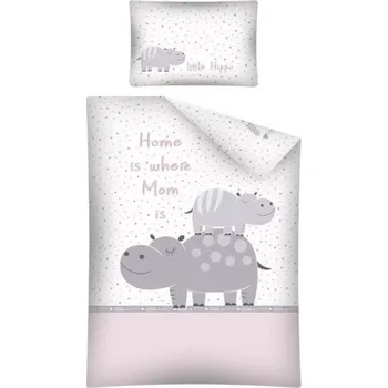 Povlečení DETEXPOL Povlečení do postýlky Hrošíci růžová > varianta Hrošíci růžová