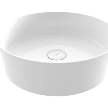Bocchi Sottile umyvadlo na desku kulaté, ⌀38cm, bílá lesklá, 1478-001-0125