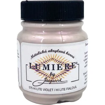 Vodová barva Jacquard Metalické Barvy Lumiere 575 Hi Lite fialová