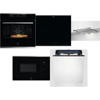 Set domácích spotřebičů ELECTROLUX KOBCS31X + ELECTROLUX LIR60430 + ELECTROLUX LFP326S + ELECTROLUX LMS4253TMX + ELECTROLUX EES48200L