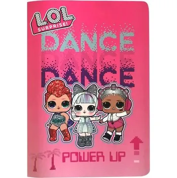 Sešit L.O.L. ŠKOLNÍ SEŠIT A5 LOL SURPRISE čtverečkovaný