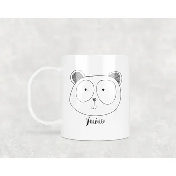 Domovi Plastový hrnek s vlastním jménem s pandou 330ml