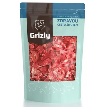 Potravina Grizly Jahody lyofilizované XXL 125 g