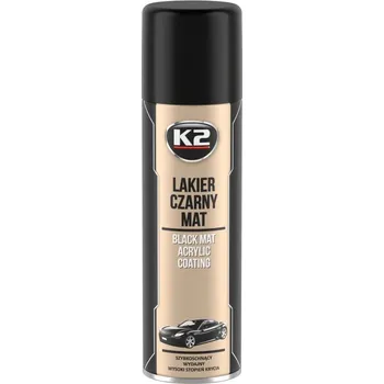 Auto-moto K2 Rychleschnoucí matná černá akrylová barva 500 ml K2 L340