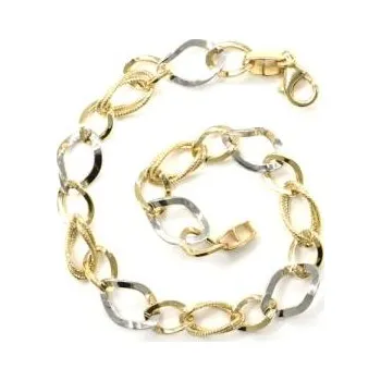 Náramek Zlatý náramek bicolor PATTIC AU 585/1000 4,50gr GU235003-20