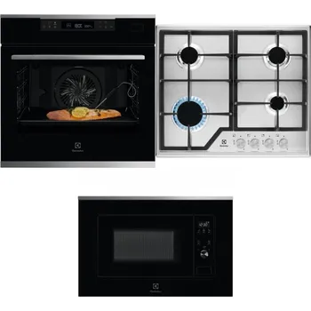 Set domácích spotřebičů ELECTROLUX KOBCS31X + ELECTROLUX KGS6426SX + ELECTROLUX LMS2203EMX