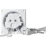 airRoxy dRim 100 PS BB axiální ventilátor s kuličkovými ložisky, napájecím kabelem a tahovým spínačem