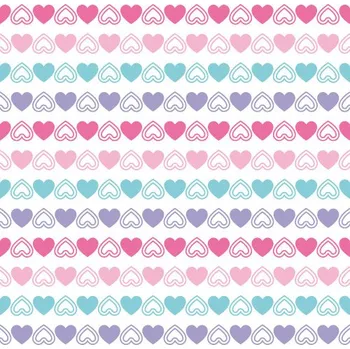 Impregnovaná látka kočárkovina, potisk vzor č. 30, srdíčka, látka, metráž