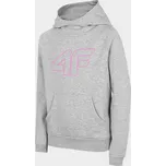 4F HJZ22-JBLD002 GREY MELANGE Dětská mikina EU 158