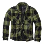 Bunda Brandit Lumberjacket černá-olivová - M