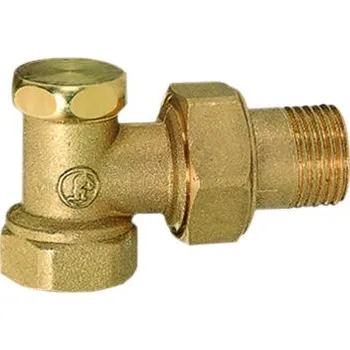 Giacomini Regulační radiátorové šroubení uzavíratelné rohové R16 1/2"