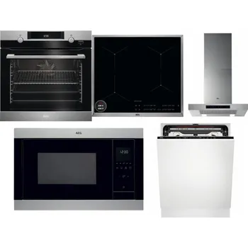 Set domácích spotřebičů AEG Mastery SteamBake BCK455350M + AEG Mastery SenseBoil IAE64413XB + AEG Mastery DBB5660HM + AEG Mastery MSB2547D-M + AEG FSE74707P