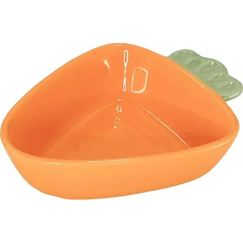 Miska pro psa Nobby keramická miska pro hlodavce tvar mrkve 15 x 12 x 4,5 cm 200ml