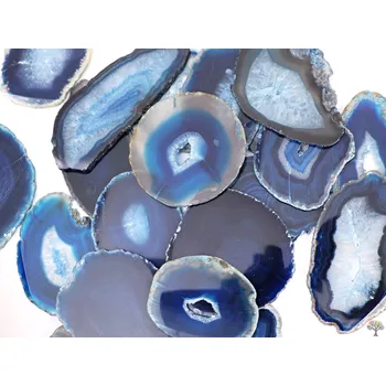 Drahý kámen Magieprirody.cz Achátový plát modrý velikost 7 - 11 cm Top kvalita #NV458