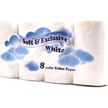 Toaletní papír Toaletní papír Soft & Exclusive 8 ks bílý 2vrstvý