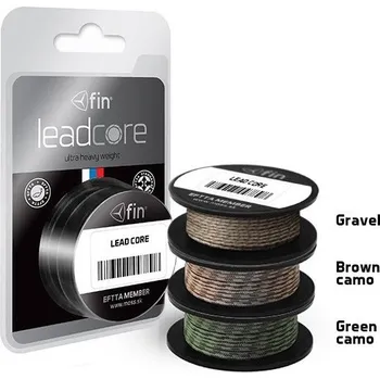 Delphin Olověná Šňůra Leadcore Zelená Muddy Kamufláž Nosnost 45 lb - 8 m