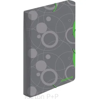 Archivační box Úložný box s gumou A4 Duo Colori šedá-zelená > varianta 01-šedá-zelená