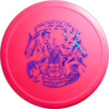 Disc golf Innova 10. narozeniny proDiscgolf.cz R-Pro Pig 175g Modrá/Červená