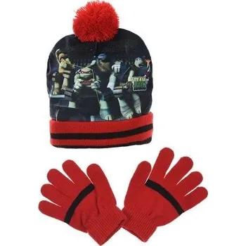 Čepice ČEPICE A RUKAVICE ŽELVY NINJA > varianta 4181 červená